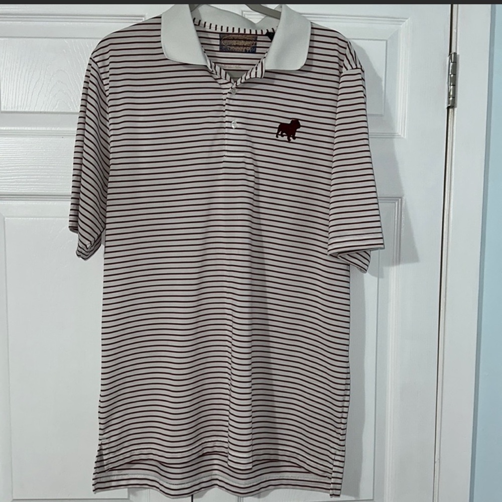 Size L, Men’s Boutique Polo with MS State Logo